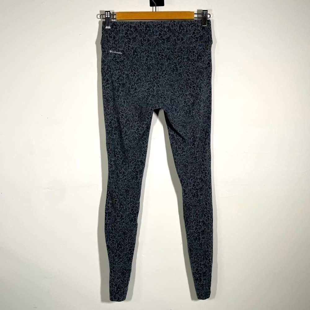 Columbia Leggings Women’s Tights Hiking Workout Pants Black Gray Camo Size Small
